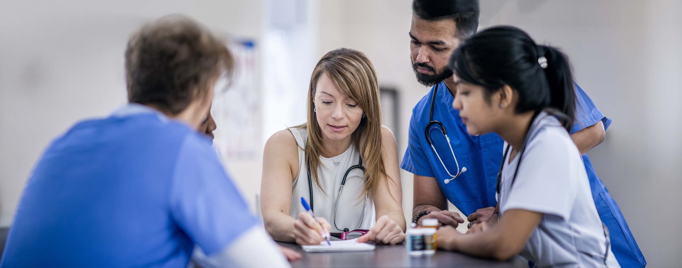 Doctors working together